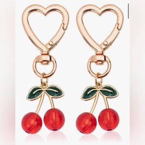 Cherry Heart key chain